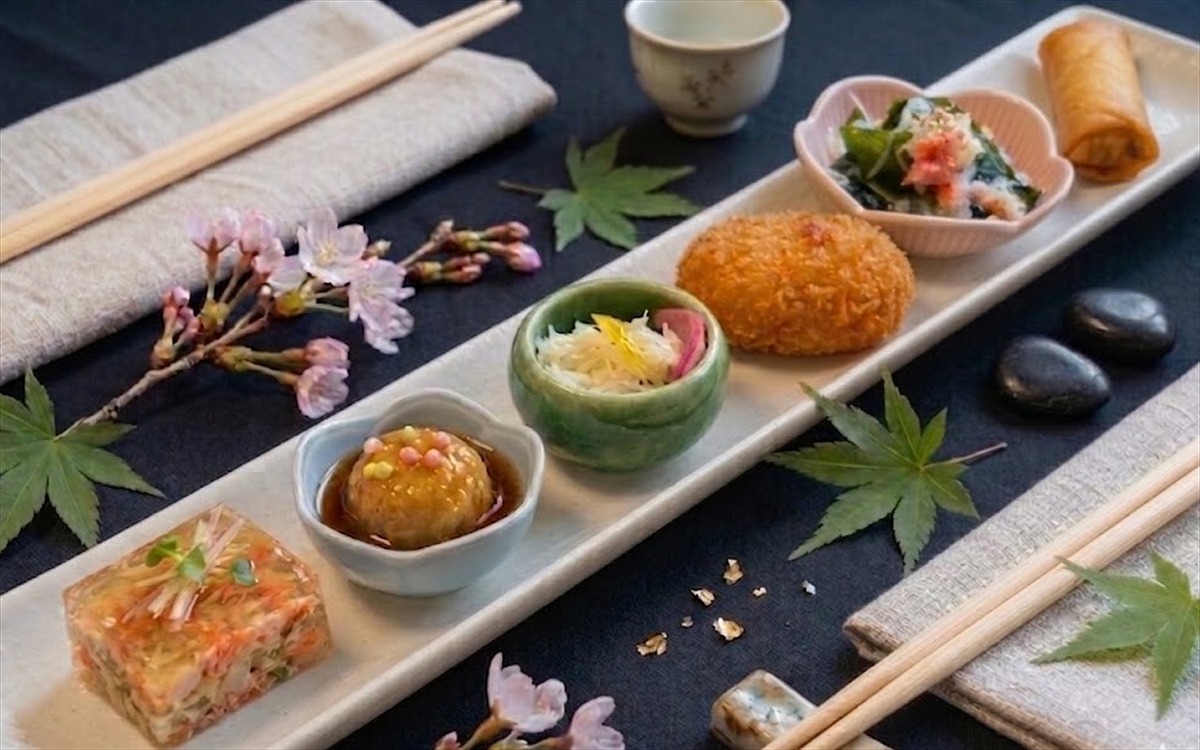 かに満の前菜盛合せ